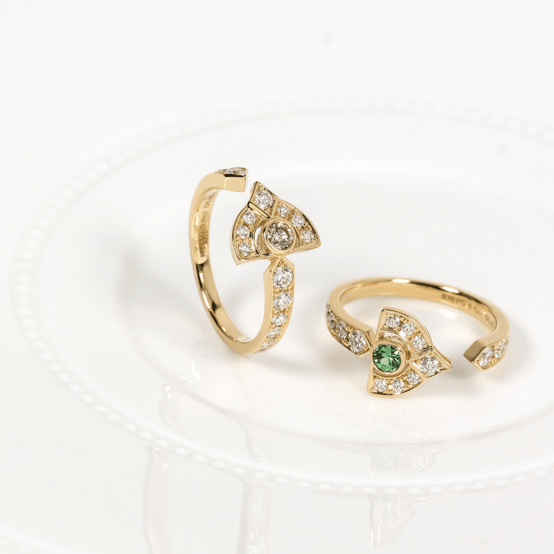 ART DECO Brown Diamond Ring - LARICH