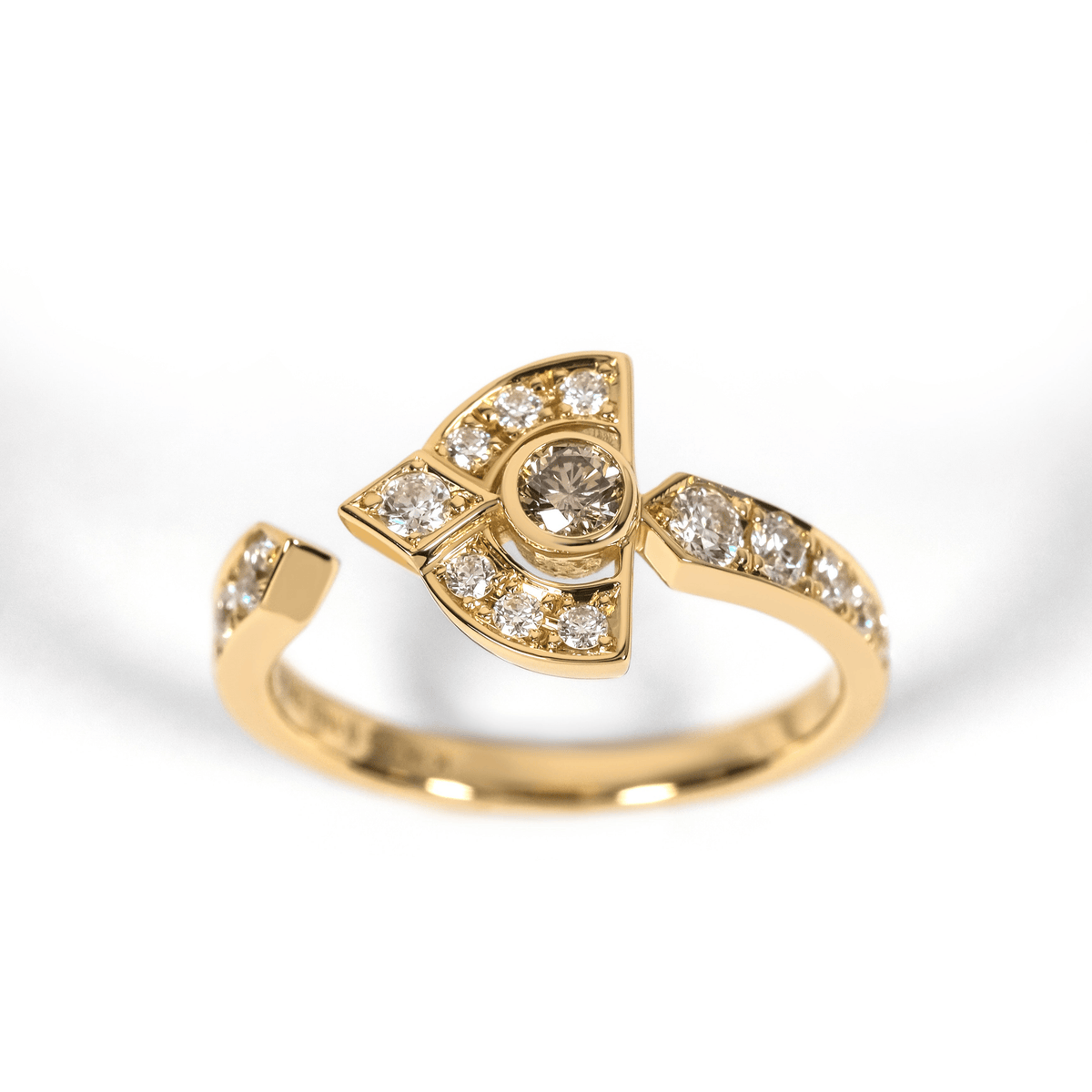 ART DECO Brown Diamond Ring - LARICH