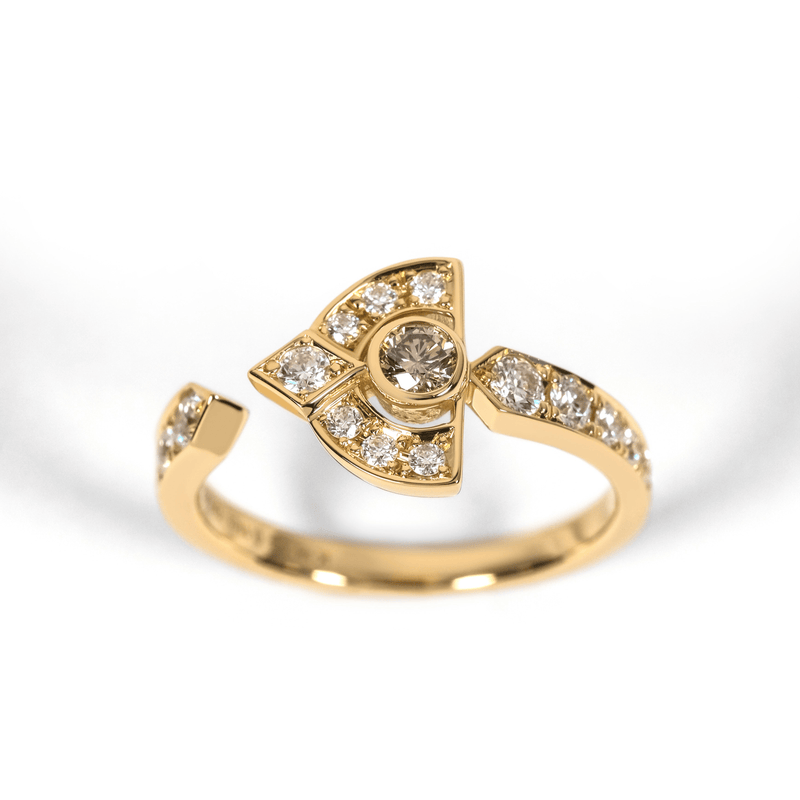 ART DECO Brown Diamond Ring - LARICH