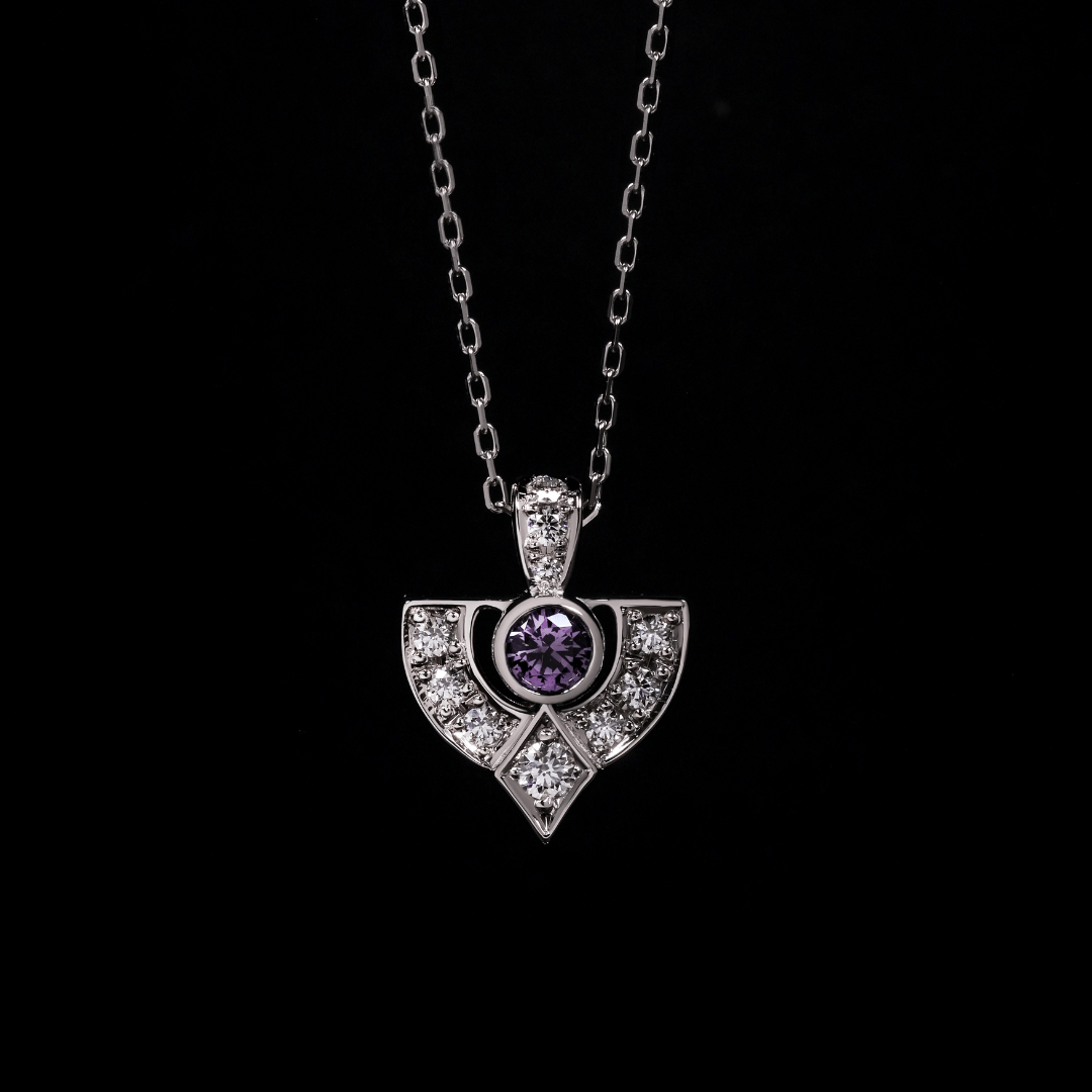 ART DECO Color Change Garnet Necklace - LARICH