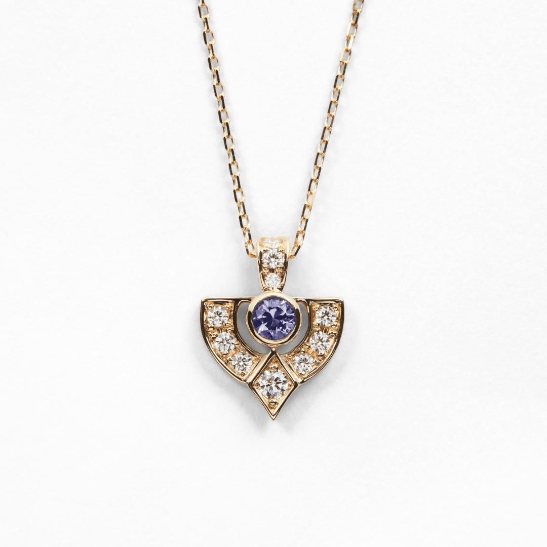 ART DECO Lavender Spinel Necklace - LARICH