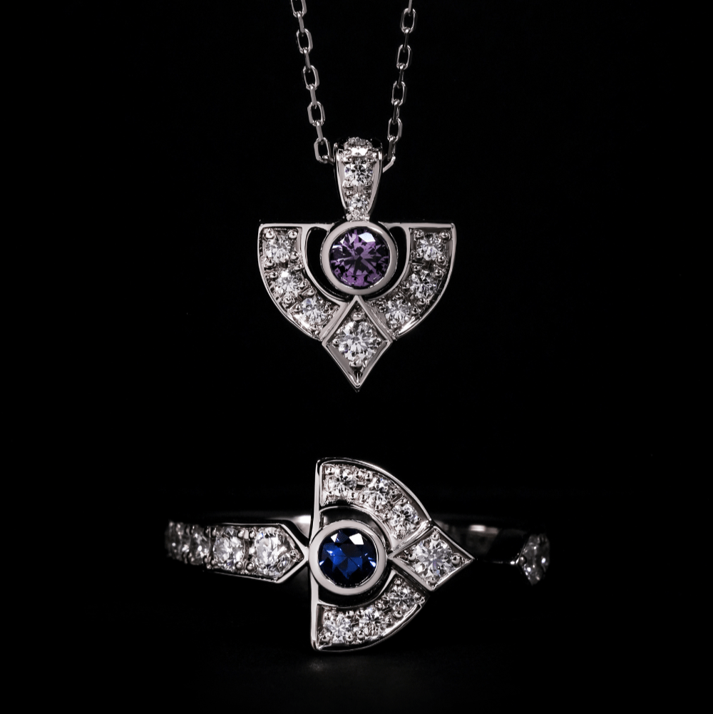 ART DECO Sapphire Ring - LARICH