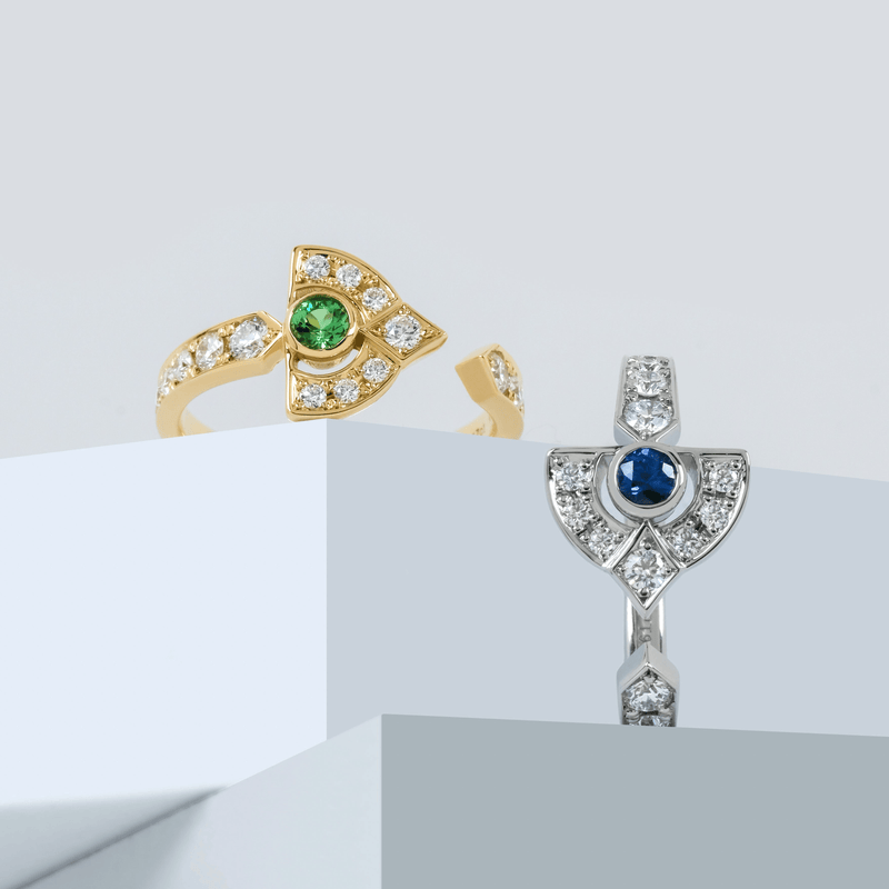 ART DECO Sapphire Ring - LARICH