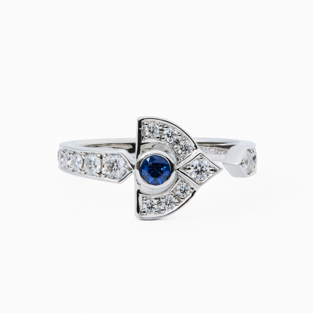 ART DECO Sapphire Ring - LARICH