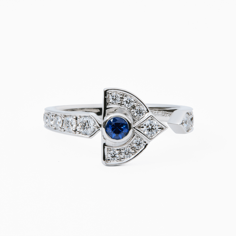 ART DECO Sapphire Ring - LARICH
