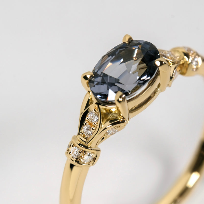 BIANCA Gray Spinel Ring - LARICH