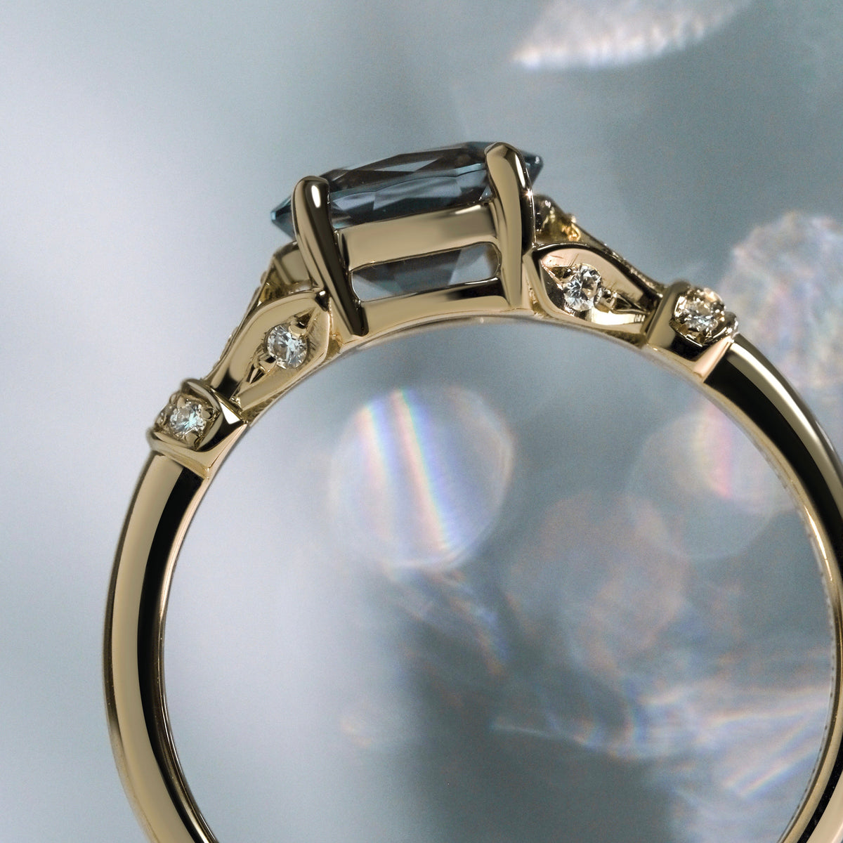 BIANCA Gray Spinel Ring - LARICH