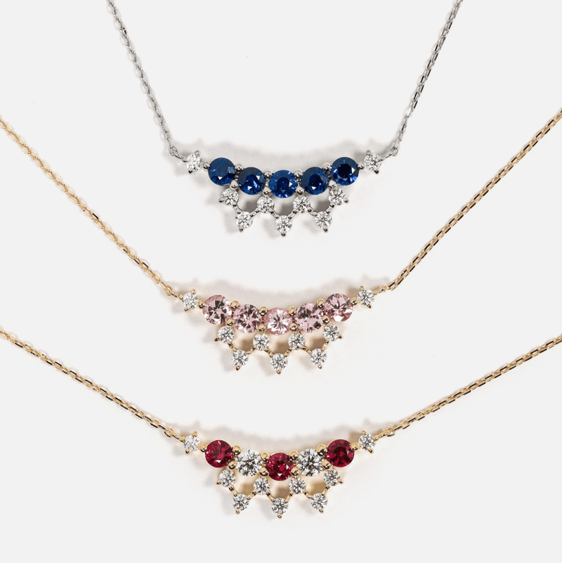 CINQ Malaya Garnet Necklace - LARICH