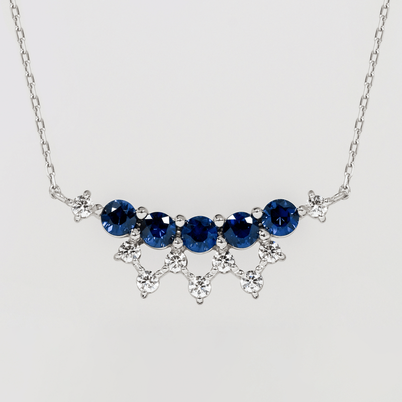 CINQ Sapphire Necklace - LARICH