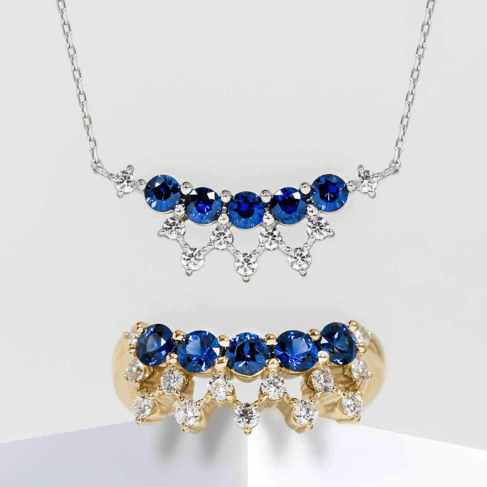 CINQ Sapphire Necklace - LARICH